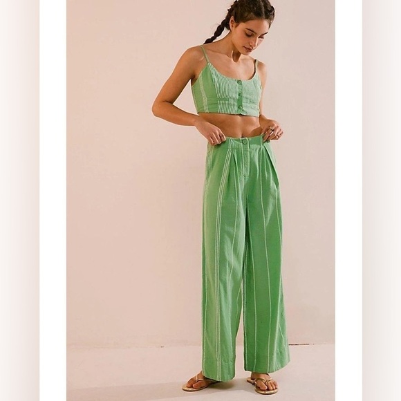 New Free People Casual Friday Set green size M - Picture 1 of 12